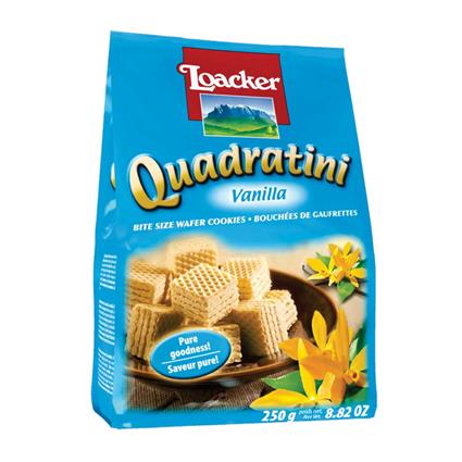 Loacker Quadratini Vanilla Wafer Cookies ,250G