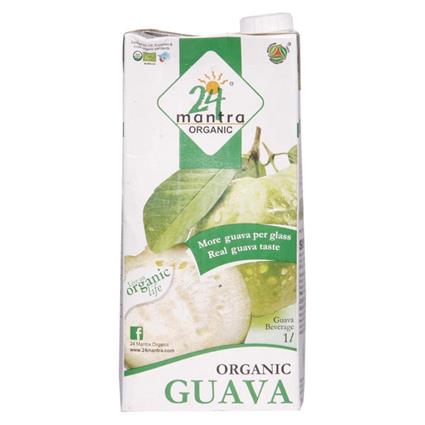 24 Mantra Organic Guava Juice, 1L Tetra Pack