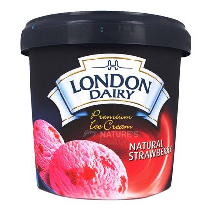 London Dairy Ice Cream - Natural Strawberry Tub 1L