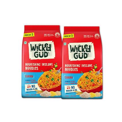 Wickedgud Curry Instant Noodles 201Gm