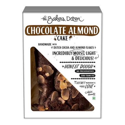 The Baker's Dozen Chocolate Almond Cake - Eggless, 150 G