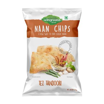 Wingreens Farms Tez Tandoori Naan Chips, 150G Bag
