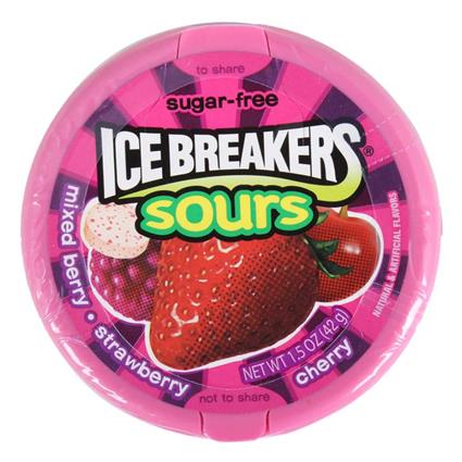 Ice Breakers Sours Mixedberry, 42G Tin
