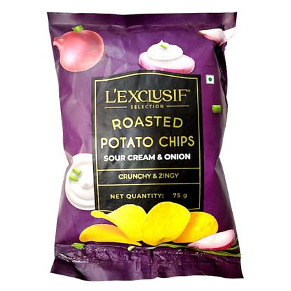 Lexclusif Roasted Potato Chips Sour Cream Onion 80G Tin