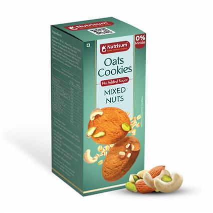 Nutrisum Oats Cookies Mixed Nuts 70 Gm