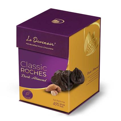 Le Divinor Dark Almond Chocolate Roaches, 275G Box
