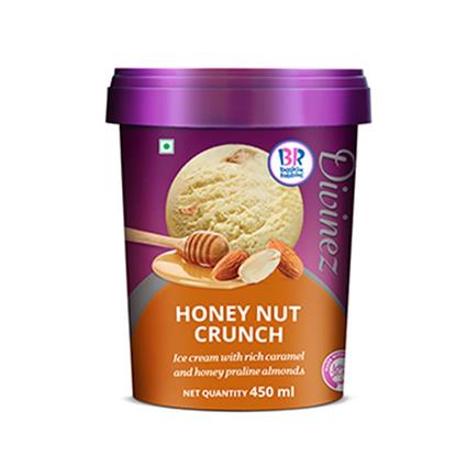 Baskin Robbins Ice Cream - Honey Nut Crunch Tub 450 Ml