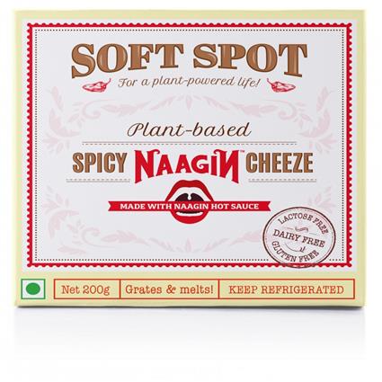 Soft Spot Plant Based Vegan Cheese Spicy Naagin, 200G