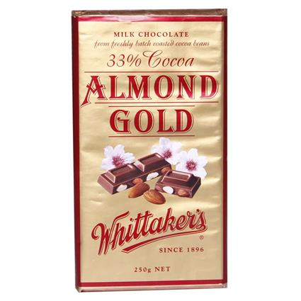 WHITTAKERS 33% COCOA ALMOND GOLD 200G