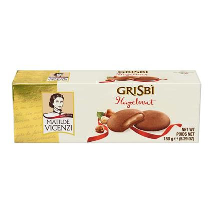 Grisbi Hazelnut Cream Filled Cookies, 150G