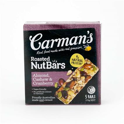 Carmans Almond,Cashew & Cranberry Nut Bar 6Pc