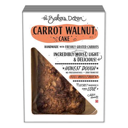 The Baker's Dozen Carrot Walnut Cake - 100% Wholewheat, 135 G