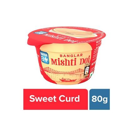 Nestle A Banglar Mishti Doi Flavoured Sweet Curd, 80G Cup