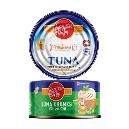Golden Prize Tuna Chunks In Olive Oil 185G Tin