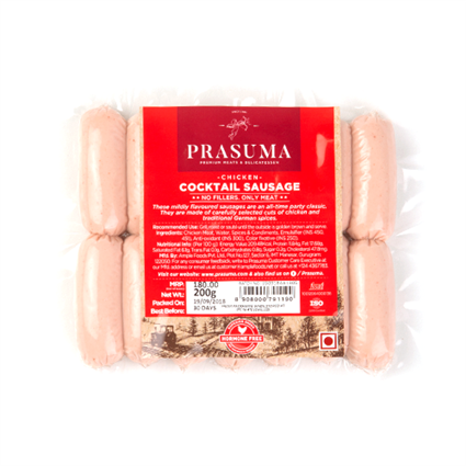 Prasuma Chicken Cocktail Sausage 200G Pouch
