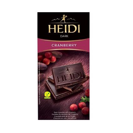 Heidi Dark Cranberry Chocolate, 80G