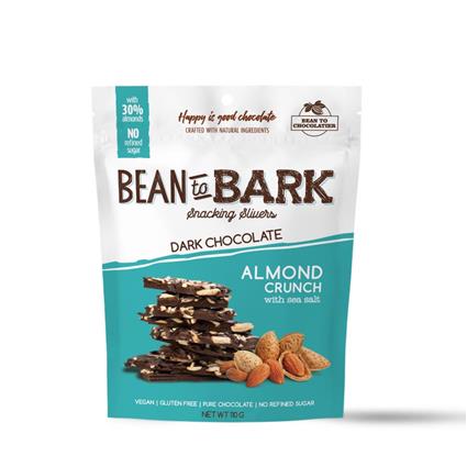 Bean To Bark Dark Chocolate Almond Crunch 110G Pouch