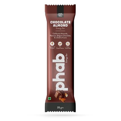 Phab Energy Bar Chocolate Almond 37 Gm