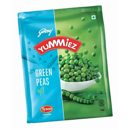 Godrej Yummiez Frozen Green Peas 1Kg Pouch
