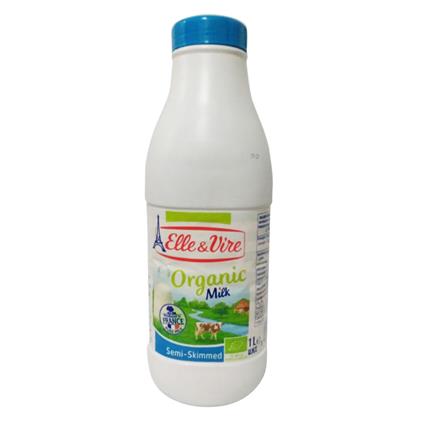 ELLE N VIRE SEMI SKIMMED ORGANIC MILK 1L