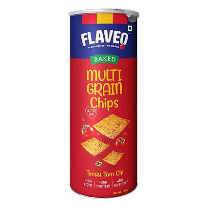 Flaveo Baked Tangy Tom Chi Multigrain Chips 150G