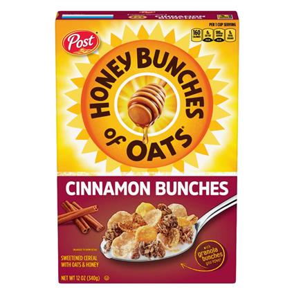 Post Honey Bunches Of Oats Cereal Cinnamon Bunches  340G