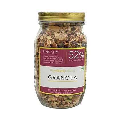 The Nibble Box Pink City Breakfast Granola 500G Jar