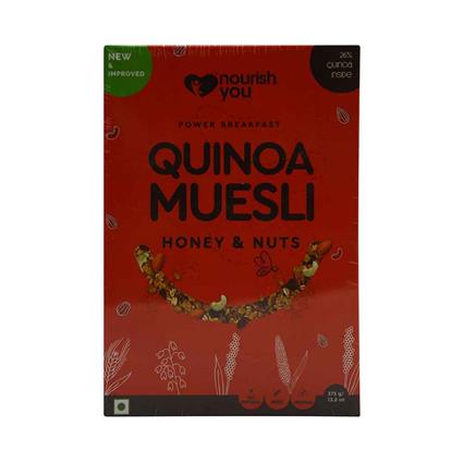 Nourishyou Quinoa Muesli Honey And Nuts 375G Carton