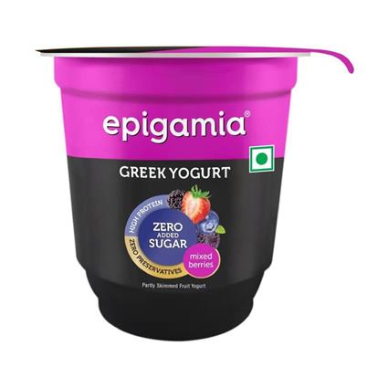 Epigamia Greek Yogurt Mixed Berry (No Added Sugar) 110G