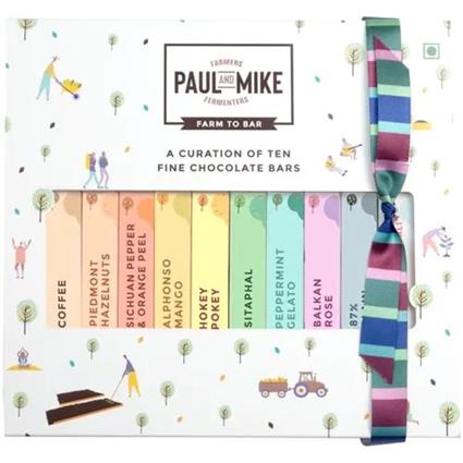 Paul And Mike Assorted  Chocolate Bars 270G (10 X 27G) Box
