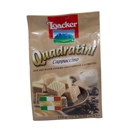 Loacker Quadratini Cappuccino Wafer 220G
