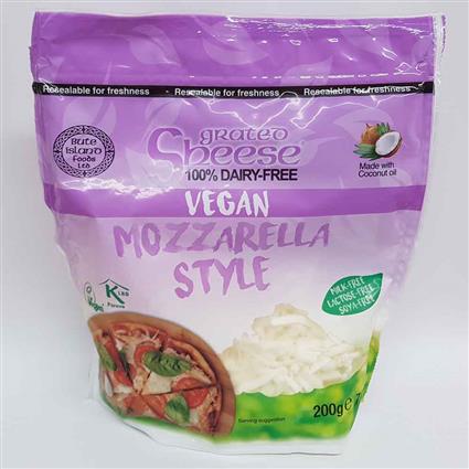 Sheese Vegan Grated Mozzarella Cheese, 200G Pack