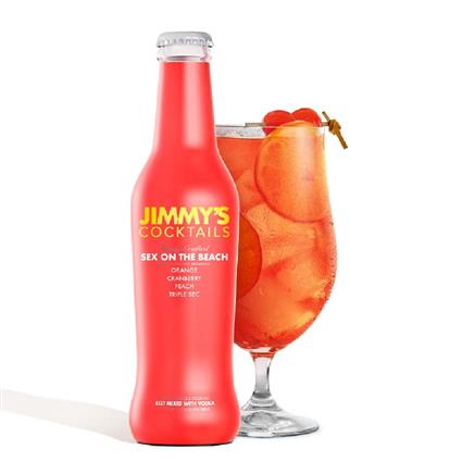 Jimmys Cocktails Sex On The Beach Cocktail Mixer, 250Ml Bottle