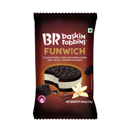 Baskin Robbins Ice Cream - Funwich Tub 90 Ml