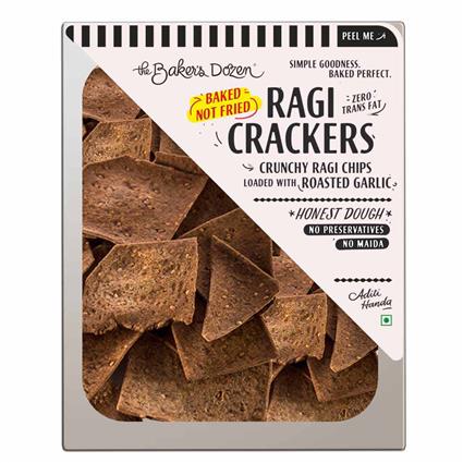 The Bakers Dozen Ragi Crackers 100G Pouch