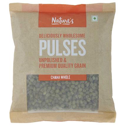 Natures Unpolished Whole Green Chana 500G Pouch