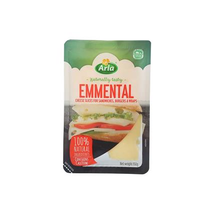 Arla Emmenthal  Cheese Slices, 150G Pack