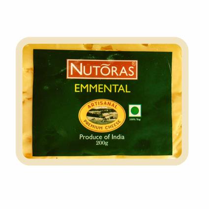 Nutoras Cheese Emmental Block, 200G Pack