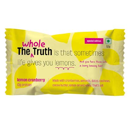 The Whole Truth Protein Bars Lemon Cranberry 52G