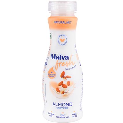 Maiva Fresh Almond Milk - Unsweetened (Natural Nut) - Plant Based Milk 250 ML