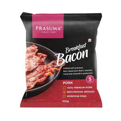 Prasuma Pork Breakfast Bacon Frozen 300G