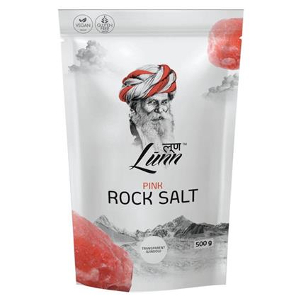 Lunn Pink Rock Salt Fine Grain Rich In Minerals, 500G Pouch