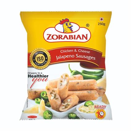Zorabian Chicken And Cheese Jalapeno Sausage 250G Pouch