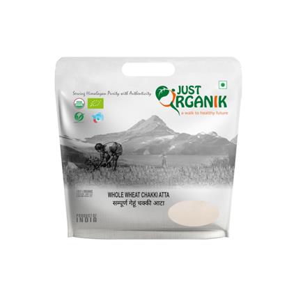 Just Organik Organic Whole Wheat Chakki Flour 5Kg