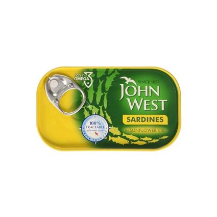 John West West Sardines In Sunflower Oil 120G Tin