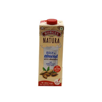 Borges Natural Rice And Almond Drink, 1000 Ml Tetra Pack
