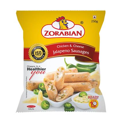 Zorabian Chicken And Cheese Jalapeno Sausage 250G Pouch