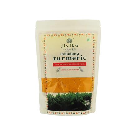 Jivika Naturals Lakadong Tuermric 250G Pouch