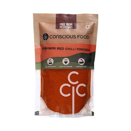 Conscious Food Kashmiri Red Chilli Powder 100G Bag