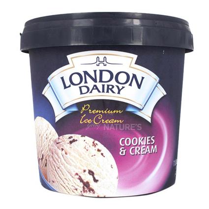 London Dairy Ice Cream - Cookies & Cream Tub 1L